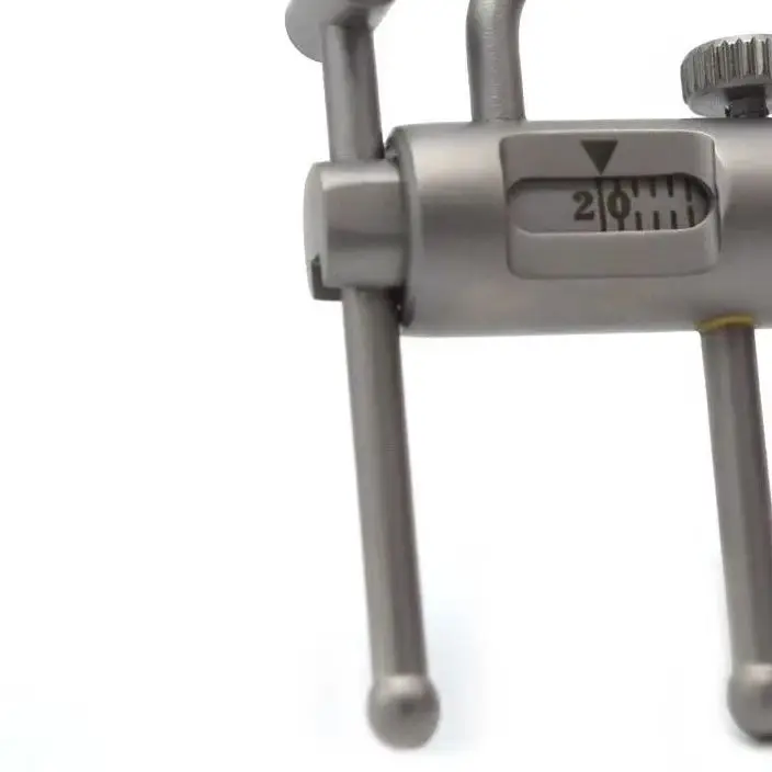 

Dental Orthodontic Sliding Caliper Chin Indicator Dental Implant Measuring Gauge Caliper Ruler 0-100mm Stainless Steel