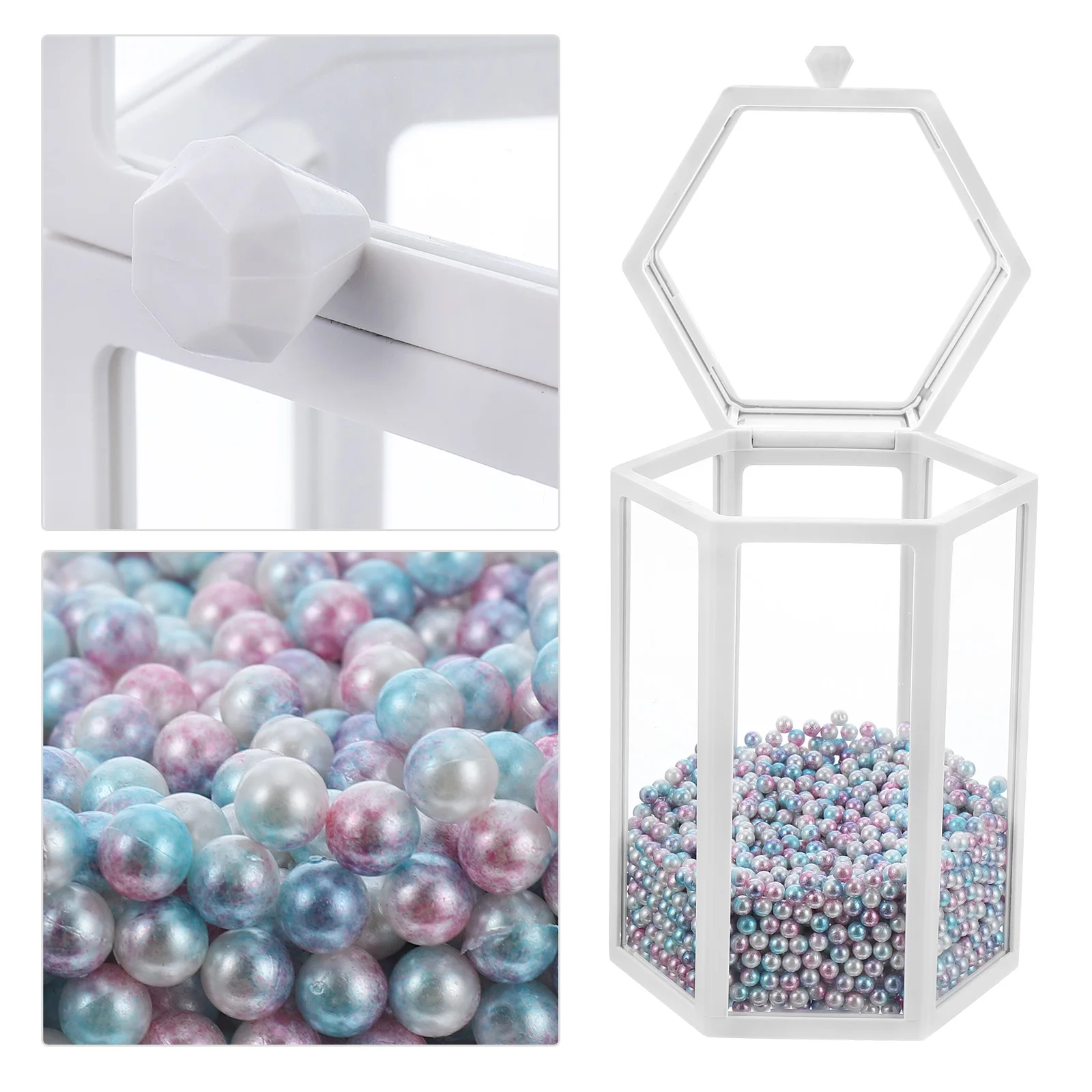 Sturdy Glass Storage Box Transparent Container For Eyeliner Eyebrow Pencil Makeup Organizer Durable Desktop Bathroom Vanity