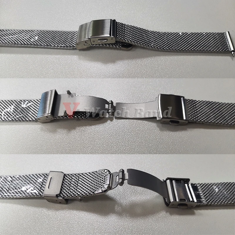 1,0mm 0,6mm Mesh Milanaise Uhrenarmband für IWC, Rolex, Omega 20mm 22mm 18mm Edelstahl-Armband für Seiko – Detail 18