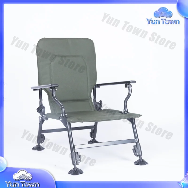 Wholesale multifunctional outdoor folding portable chair, office lunch break recliner, leisure all-terrain lift fishing chair