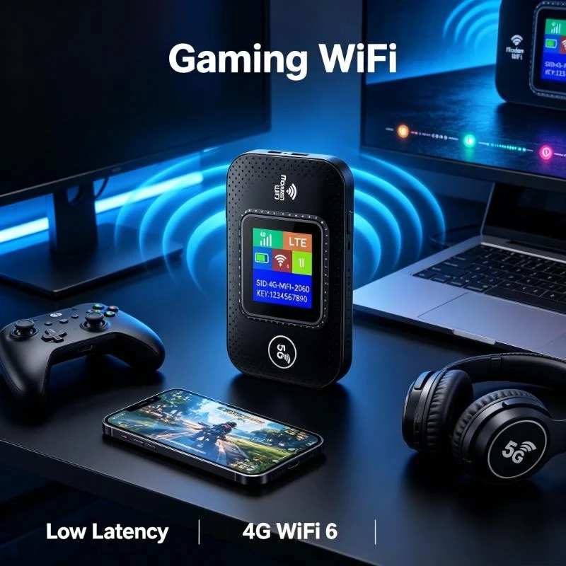 Portable 4G WiFi Router 300Mbps Modem With External Antenna SIM Card Slot EU Plug For Home Work Travel