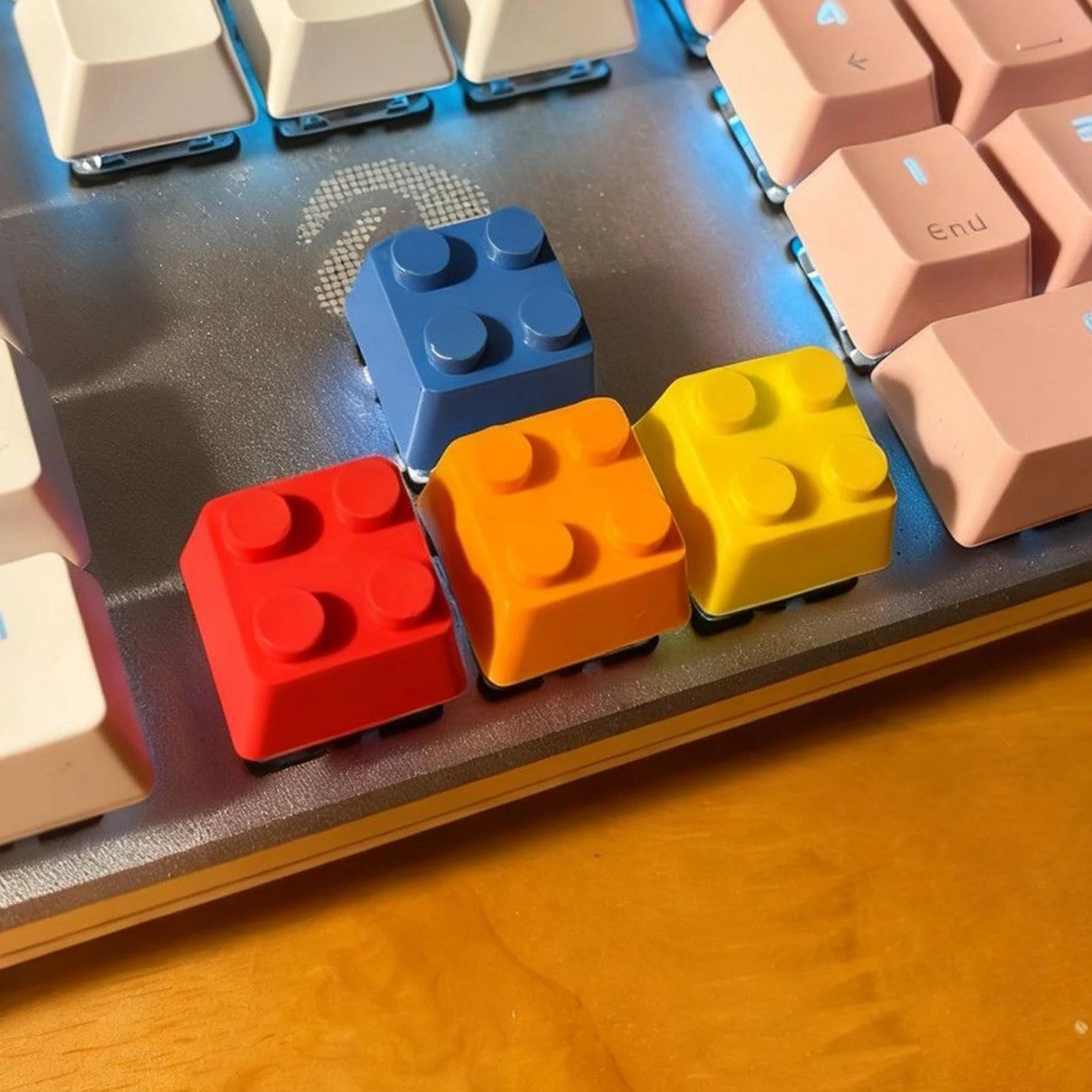 4-pecas-de-teclas-personalizadas-em-formato-de-bloco-de-construcao-colorido-impressas-em-3d-para-teclado-mecanico-mx