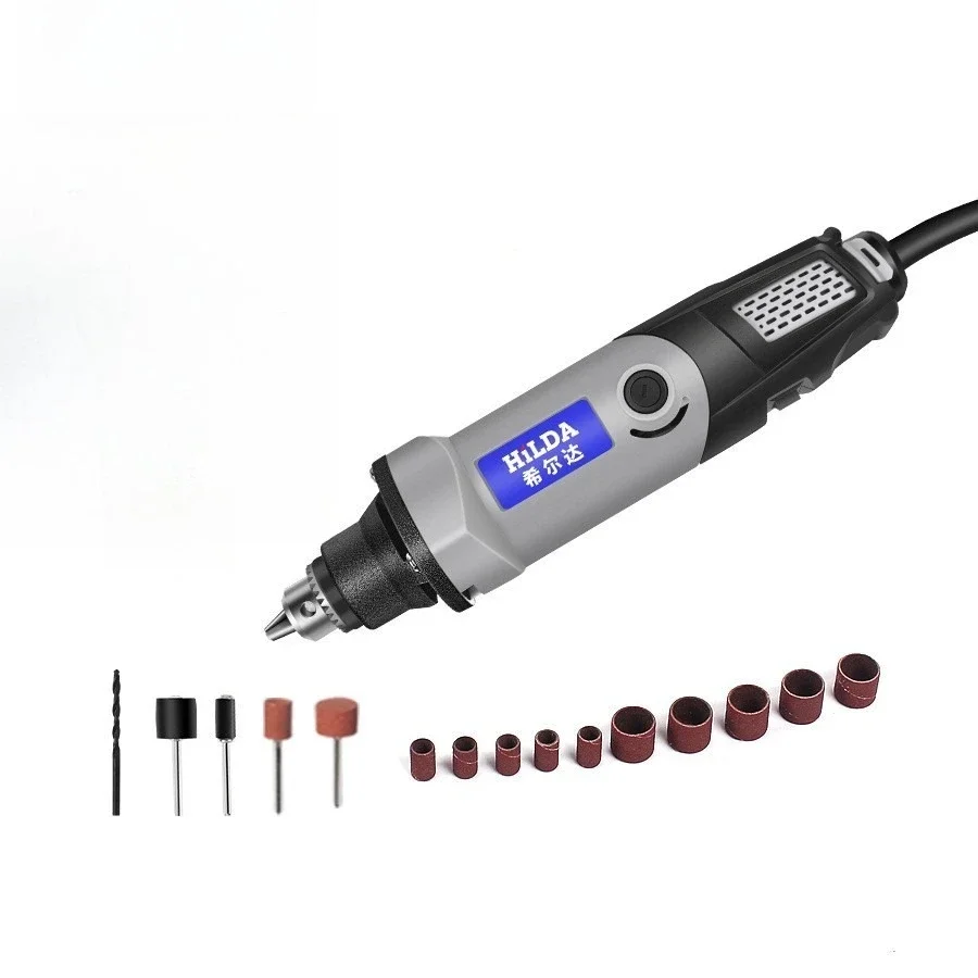 

400W Plug-in 220v Direct Mill 110V Electric Grinder Accessories Household Electric Grinding and Polishing Machine Set