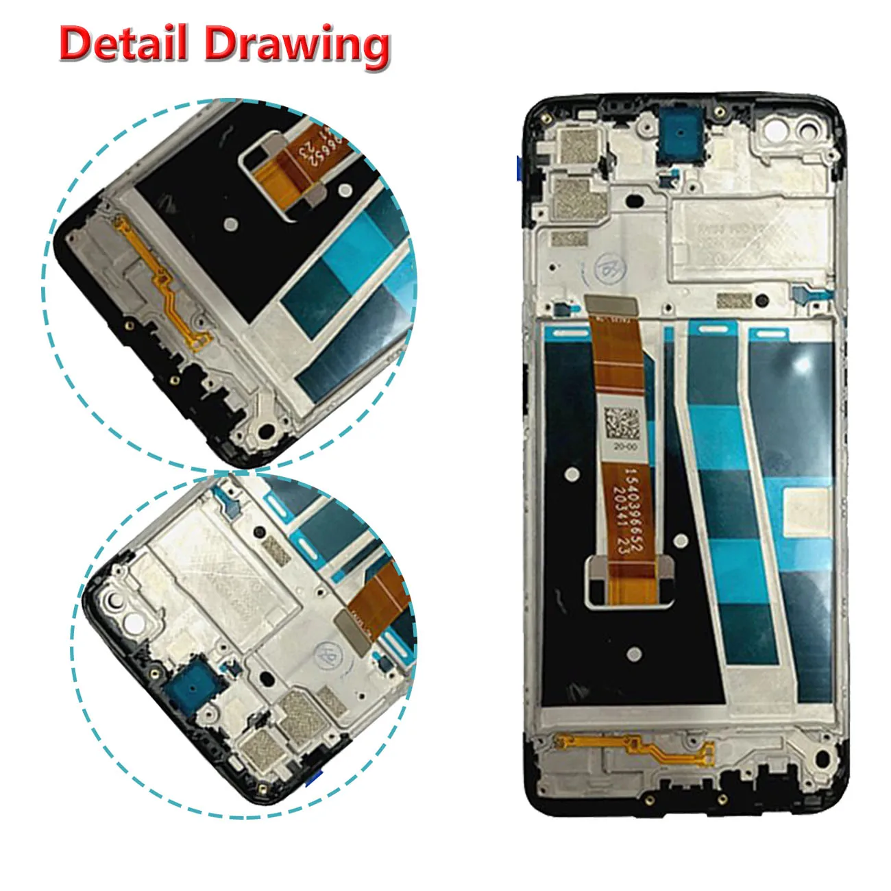 Original For Oppo A52 CPH2061 CPH2069 LCD Display Digitizer Assembly Replacement Touch Screen With Frame Repair Parts