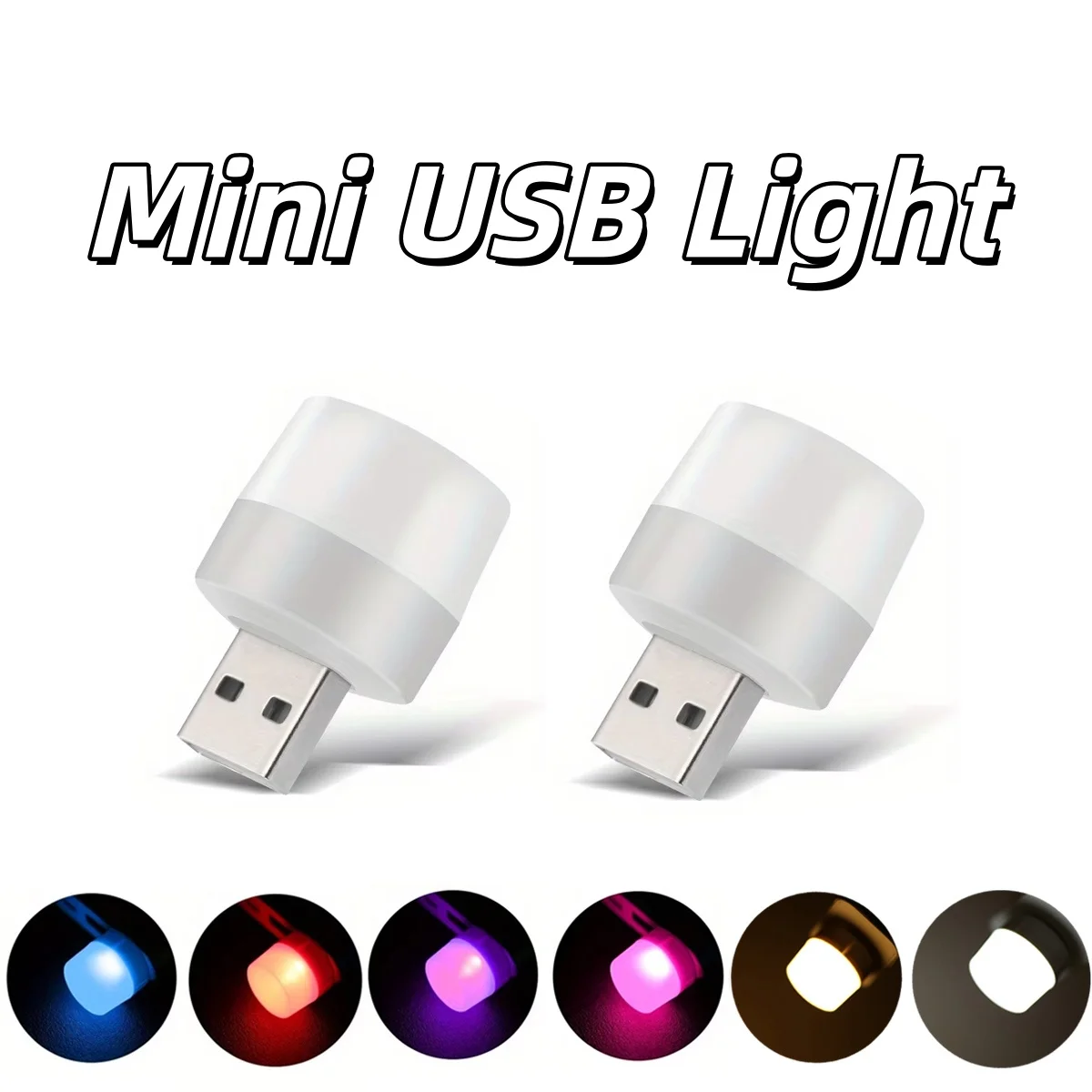 

Миниатюрный светодиодный ночник с USB-питанием, RGB, разноцветный, для декора дома, настольное освещение, для чтения книг, для детской комнаты, прикроватный светильник для малышей