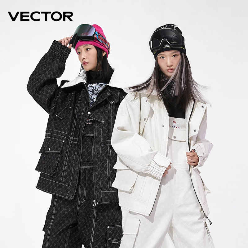 

VECTOR cowboy ski suit Women Man fashion ski suit Thickened thermal insulation waterproof windproof ski equipment ski suit Women