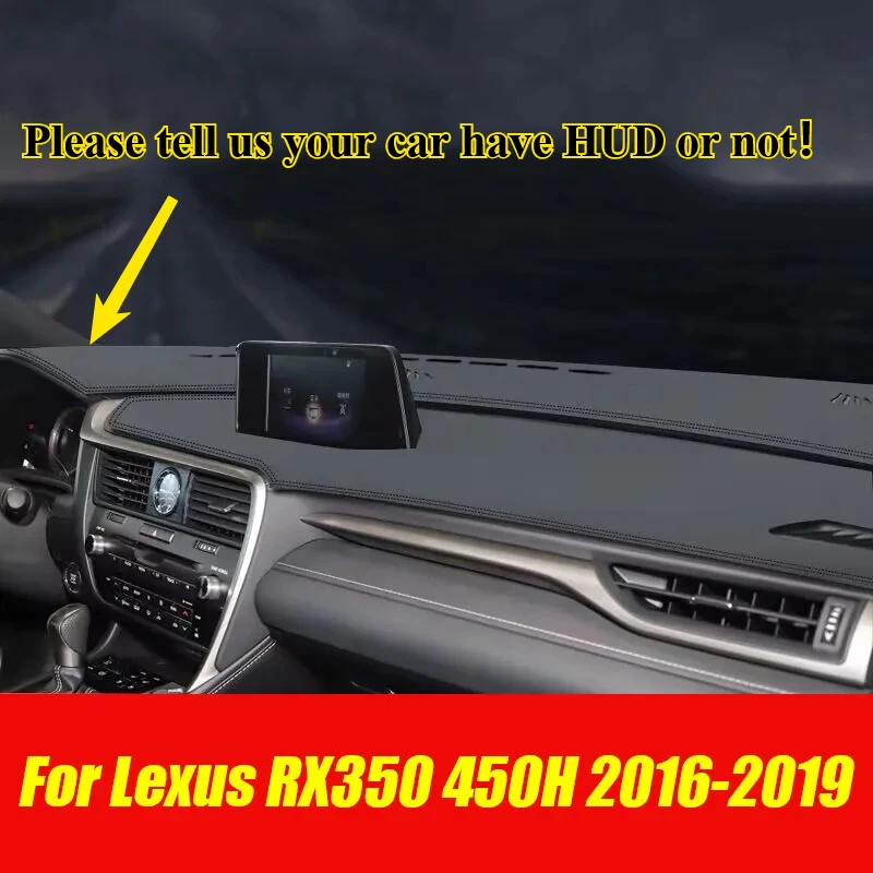 

For Lexus RX350 450H 2016-19 Leather Dashboard Dash Cover Dashmat Mat Carpet pad