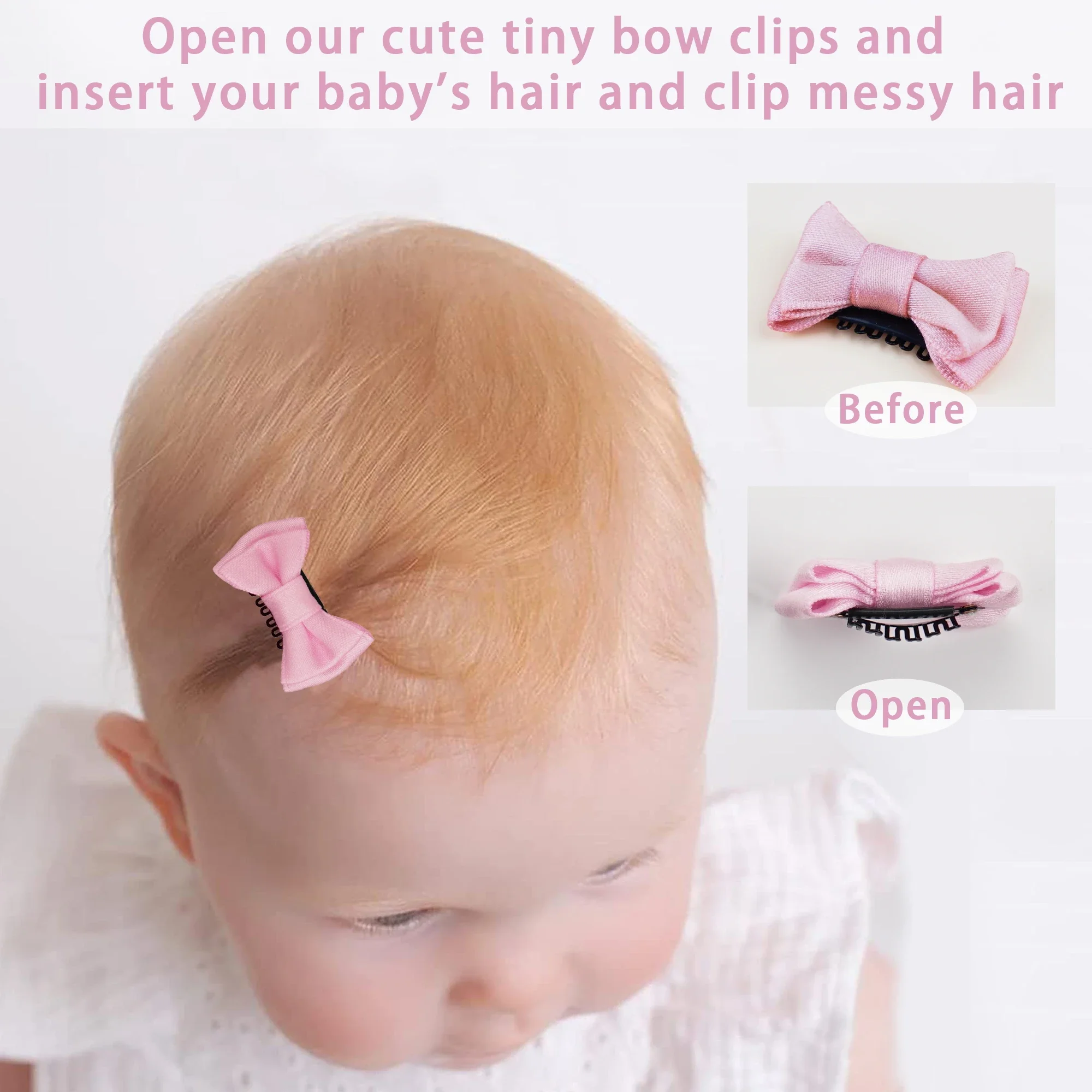 16Pcs Baby Girl Hair Clips Solid Style Barrettes for Kids Infant Hairbows hand sewn hair combs for Children hair accessories