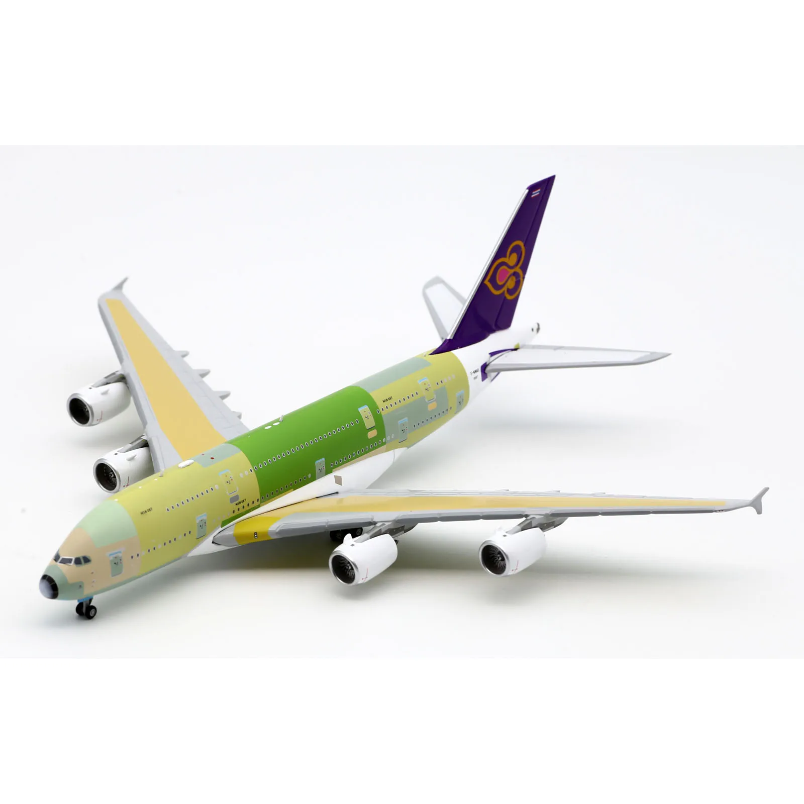 Avión coleccionable de aleación de Metal desnudo, modelo de avión Jet, modelo F-WWAO, JC Wings 1:400 Thai Airways, A380, XX4470