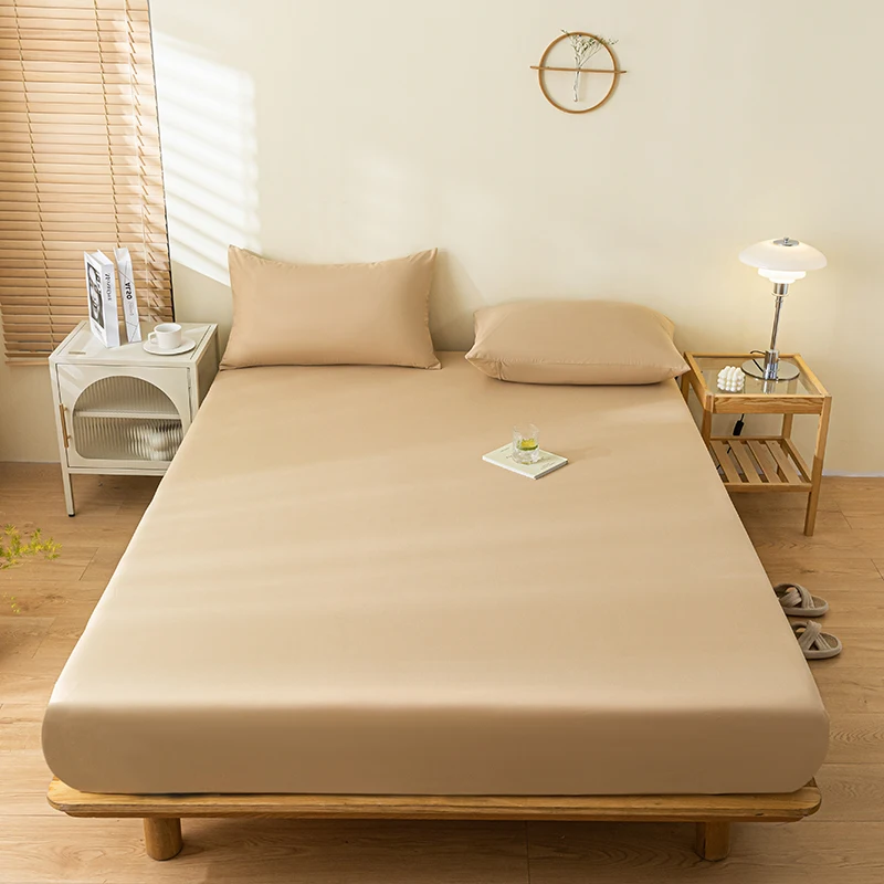 100% Waterproof Mattress Cover Protector Adjustable Non-slip Bed Fitted Sheet With Elastic Band for King Queen 90/140/160/200