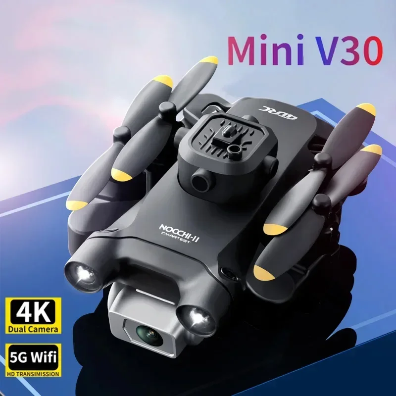 DIXSG V30 Mini Drone 8K HD Omnidirectional Obstacle Avoidance Professtional Aerial Photography GPS WIFI Portable 4DRC UAV