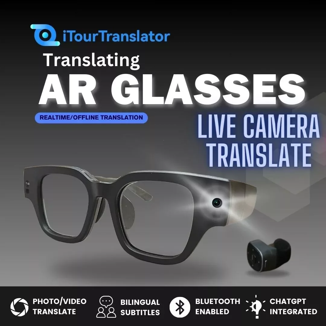 AI Lunettes Connectées Avec 8MP Appareil Photo, Photos 32MP