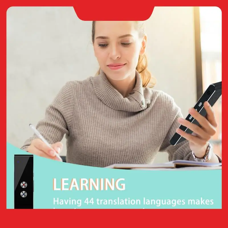 

Translation Device, Smart Voice Translator, Photo Translation, Bluetooth, Supports 44 Languages, Travel Abroad Easy Install
