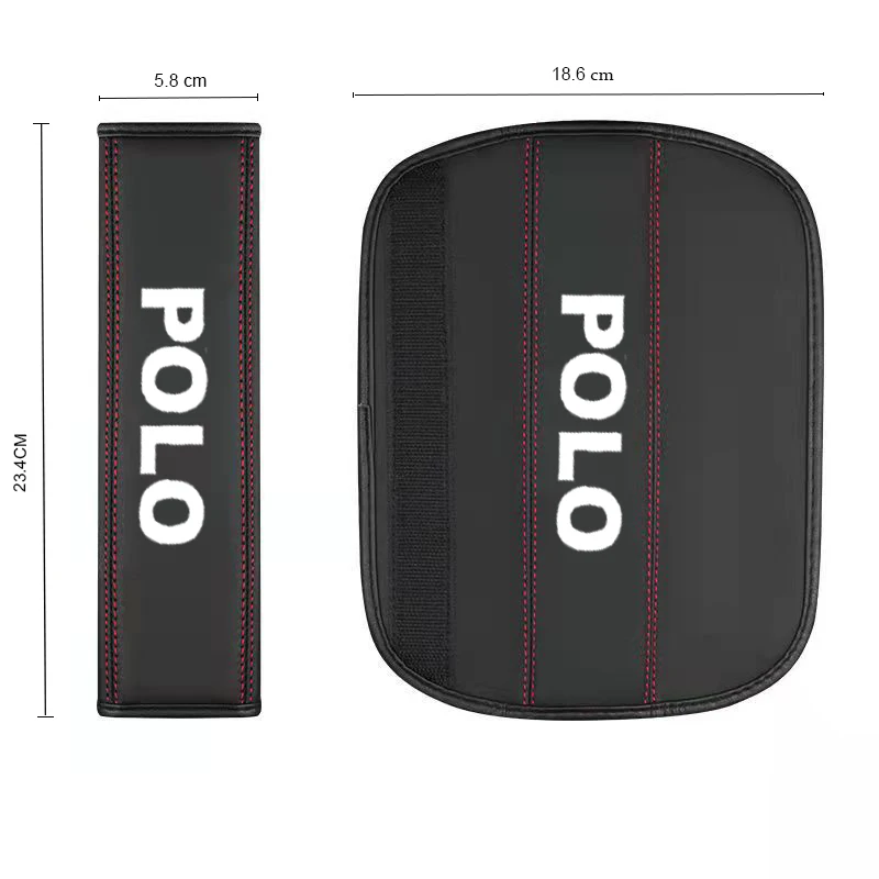 สําหรับVW Golf Polo Tiguan Passat 1Pc Cowhideภายในรถที่นั่งเข็มขัดProtectorสําหรับรถยนต์อุปกรณ์เสริมอัตโนมัติ