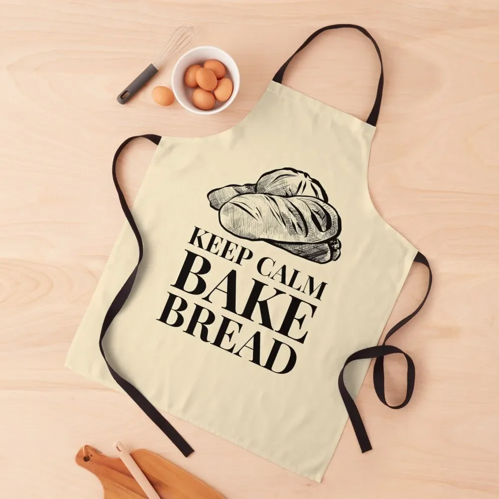 

Keep Calm Bake Bread homemade loaves quote Apron work ladies Kitchen accessories Apron