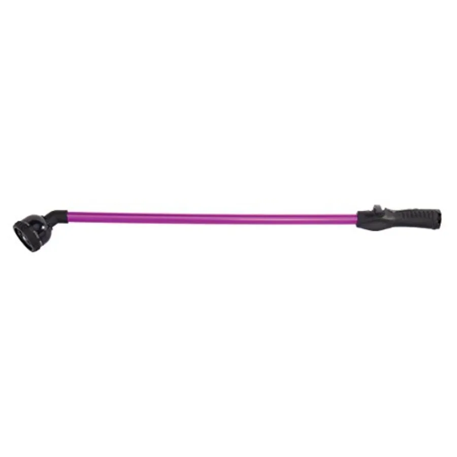 

RainSelect Rain Wand Aluminum Watering Wand with 9-Pattern Adjustable Spray Head and One Touch Thumb Control Valve Garden Hose