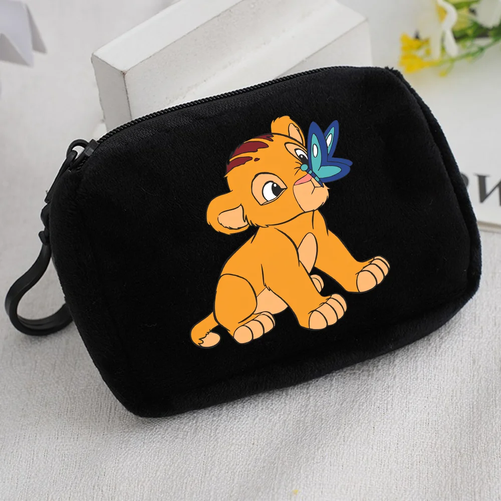 The Lion King Plush Coin Purse Key Case Bag Girls Wallet Kids Portable Mini Storage Bag Birthday Cute Gifts For Kids Clutch