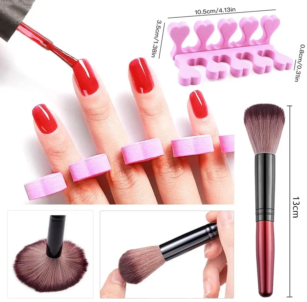 50 Cái/gói Móng Tay Nghệ Thuật Dụng Cụ Ngón Tay Ngón Chân Phân Cách Sơn Móng Tay Chân Chăm Sóc Xốp Mũi Tách Rời Làm Móng Tay Chân Salon/nhà