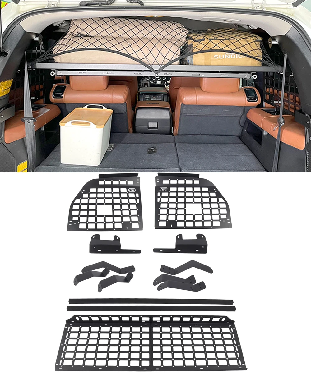 

For Toyota Sequoia 2008-2022 Modular Storage Panel Shelf Modification Rear Trunk Debris Rack Molle panel