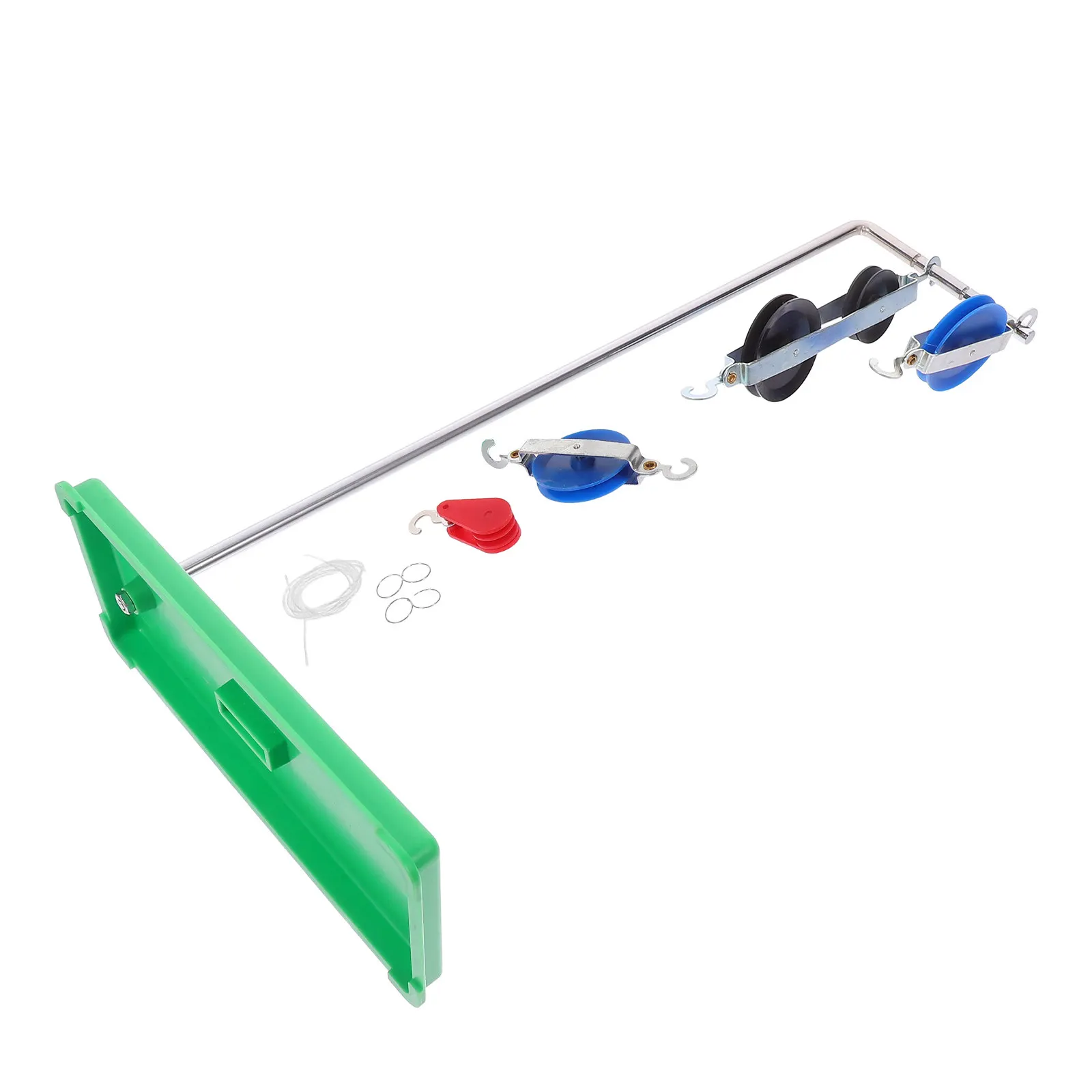 1Set Physics Experiment Pulley Block and Bracket Set Teaching Tools for Mechanics Science Learning Kit Physics Kit
