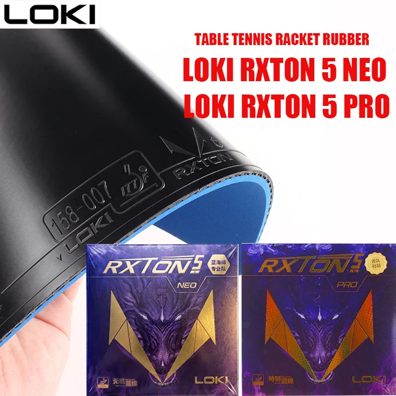 LOKI RXTON 5 PRO/NEO Table Tennis Rubber for Racket Sticky Ping Pong Rubber with High Density Sponge RXTON 5 NEO/PRO