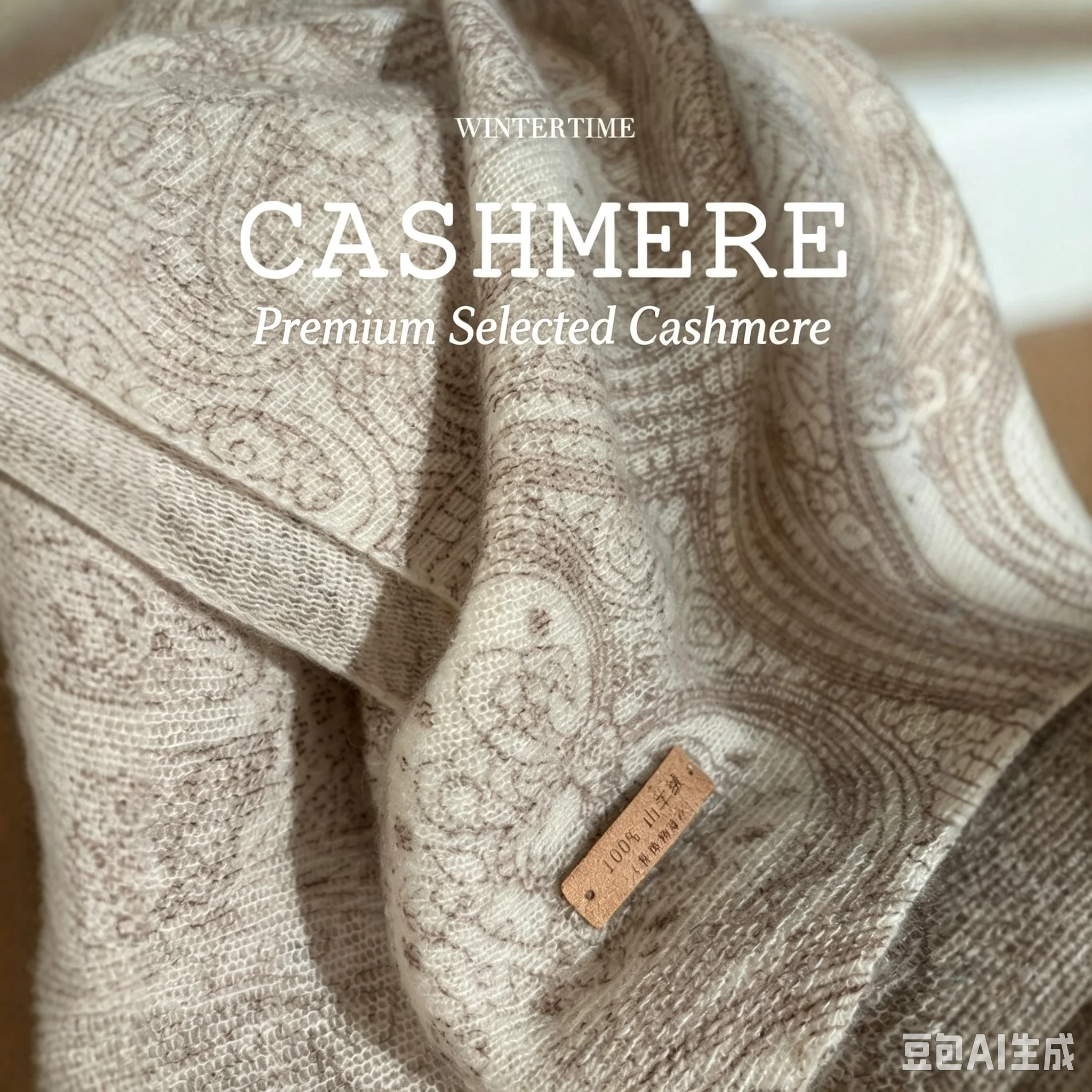 Women High Quality Cashmere Knit Printed Scarf Thin 1 Women High Quality Cashmere Knit Printed Scarf Thin