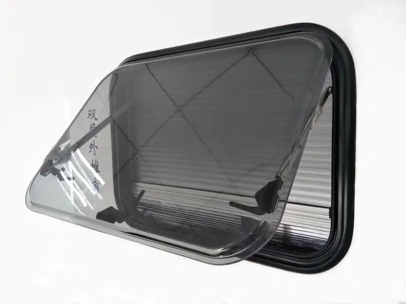 Efficiency Hermetic Black Transparent Acrylic Car Window Custom Sizes