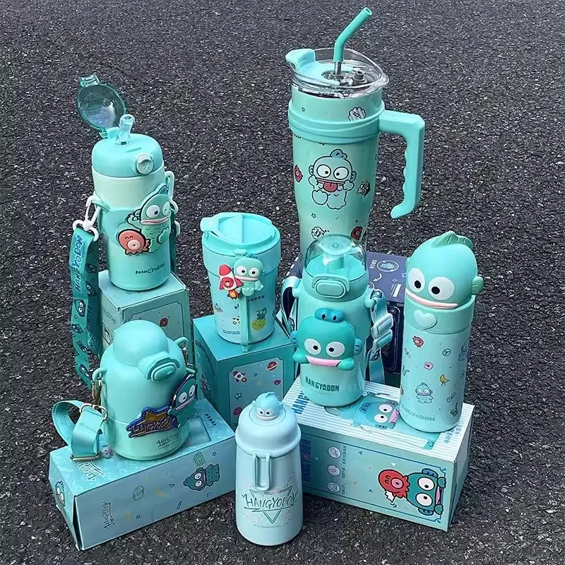 

Hangyodon Children Cartoon Hot water cup Student Sanrio Kawaii Anime cute nice Portable cup Girls good-looking Birthday gift