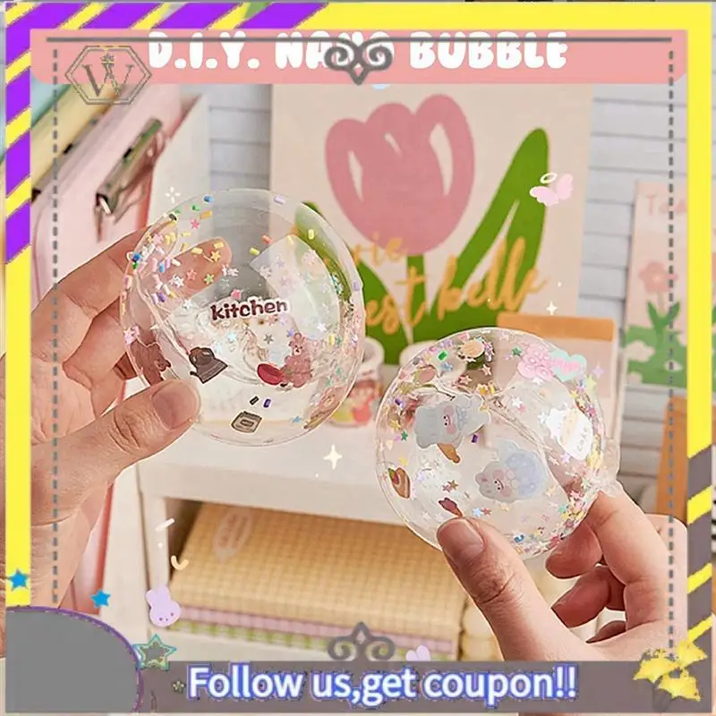 Nouveau Kit de bulles de bande Nano de couleur pour enfants boule collante magique bricolage bulles élastiques Nano bande Nanos ruban de ballon à bulles
