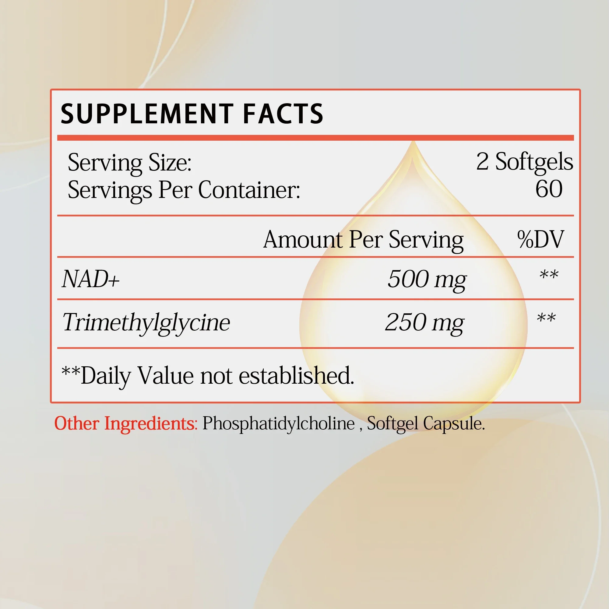 كبسولات ليبوسومال NAD+ - مضادة للشيخوخة، وتجديد الطاقة، وتعزيز التركيز، ودعم الصحة الخلوية - 120 كبسولة