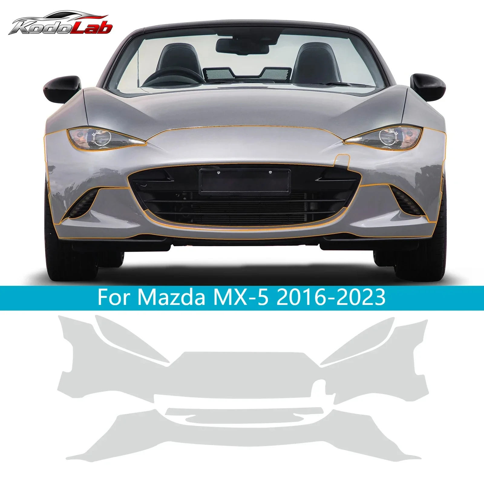 KodoLab For Mazda MX-5 2016-2023 TPU Invisible Car Film Self Healing Anti Scratch Anti Exterior Paint Protection Car Accessories