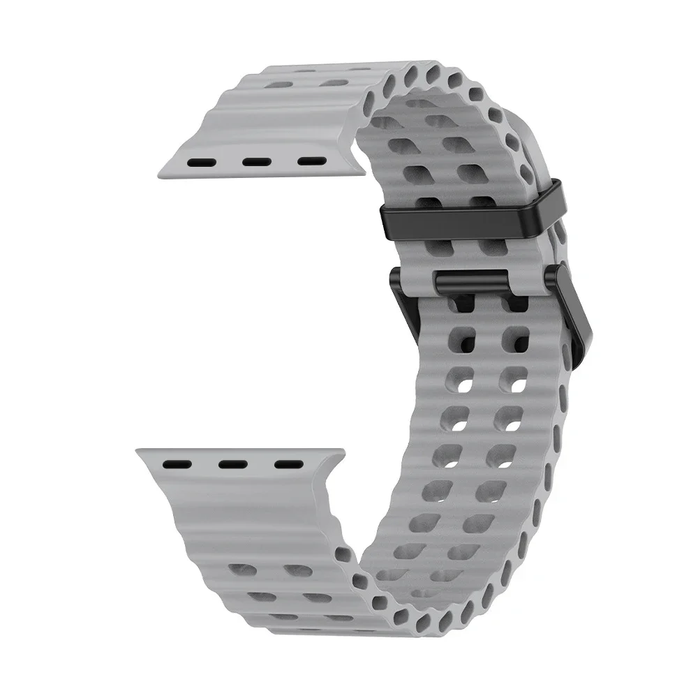 Ocean Strap for apple watch 10 Band 44mm 45mm 41mm 49mm 42mm 46mm silicone correa bracelet iWatch series 5 7 6 3 se 8 Ultra 2 9