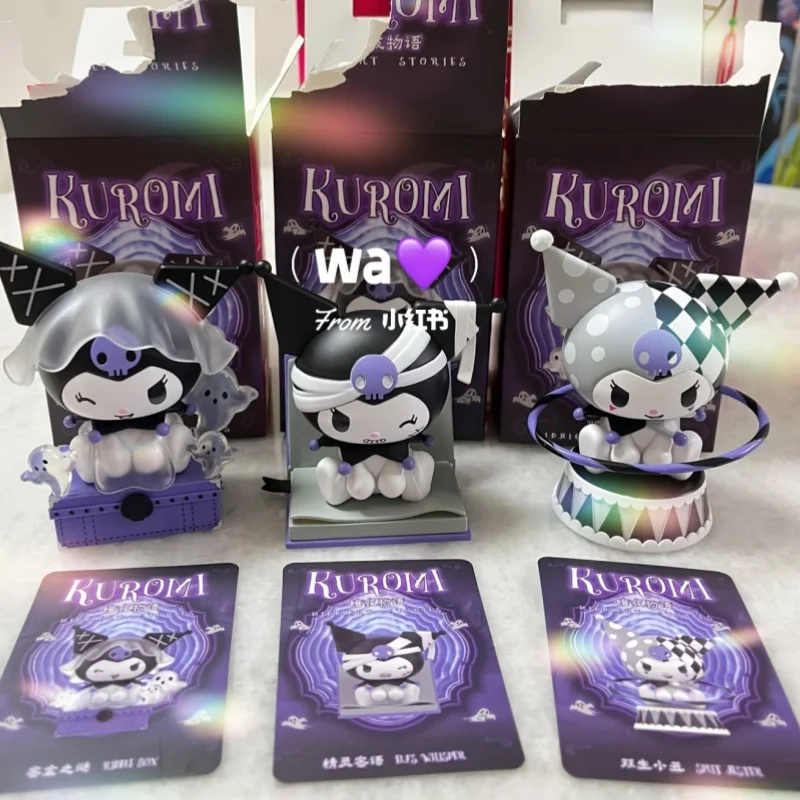 Kuromi-caja ciega de figura de moda de la serie de historias de medianoche, decoración de escritorio bonita, colección de adornos, juguete para niñas, Kit de regalo de garaje
