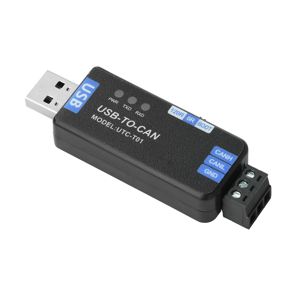USB naar CAN Bus Converter Adapter PCAN Firmware-versie USB naar CAN Communicatie-analyzer voor industriële netwerktestontwikkeling - afbeelding 2