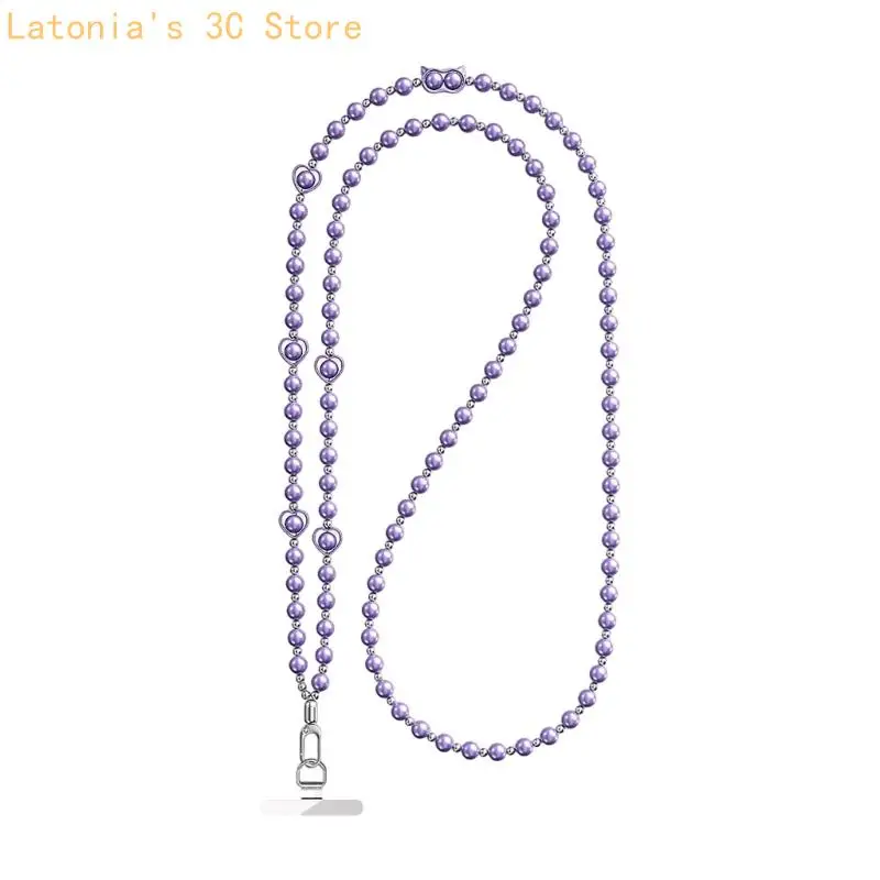 Perlenbesetztes Telefonketten-Lanyard-Band mit Einsteckkarte für einfaches tägliches Tragen X3UB – Detail 8