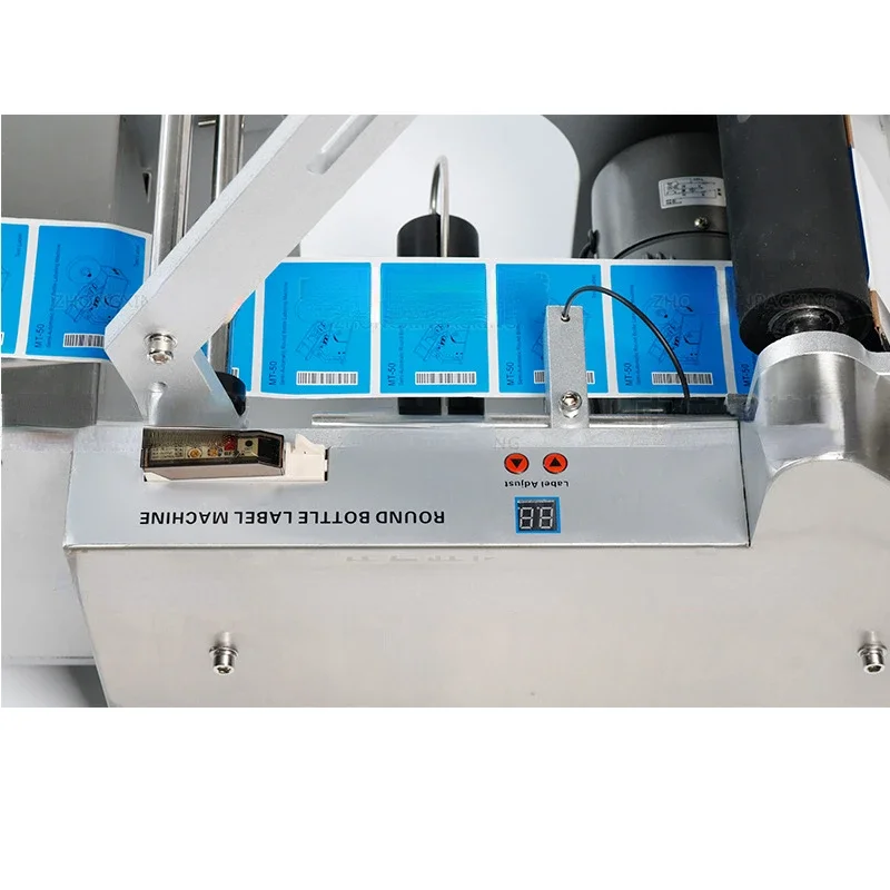 TB-50 Semi-automatic Cylinder Bottle Self-Adhesive Labeling Machine Tea Jar Trademark Label Labeling Machine