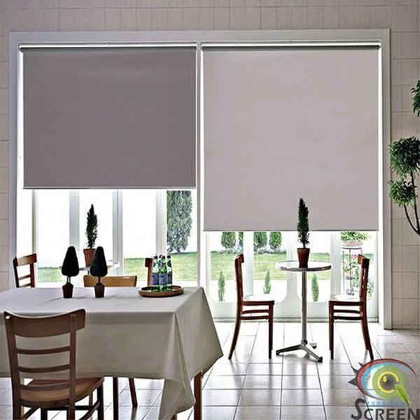 Modern  waterproof environmental protection flame retardant office sunscreen electric roller blind custom