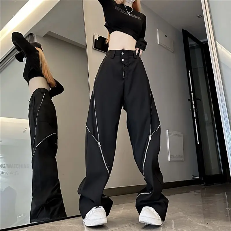 Deeptown Harajuku Y2k Trashy Loose Pants Woman Gothic Grunge Streetwear Spring Wide Sweatpants Hippie Baggy Trousers Aesthetic