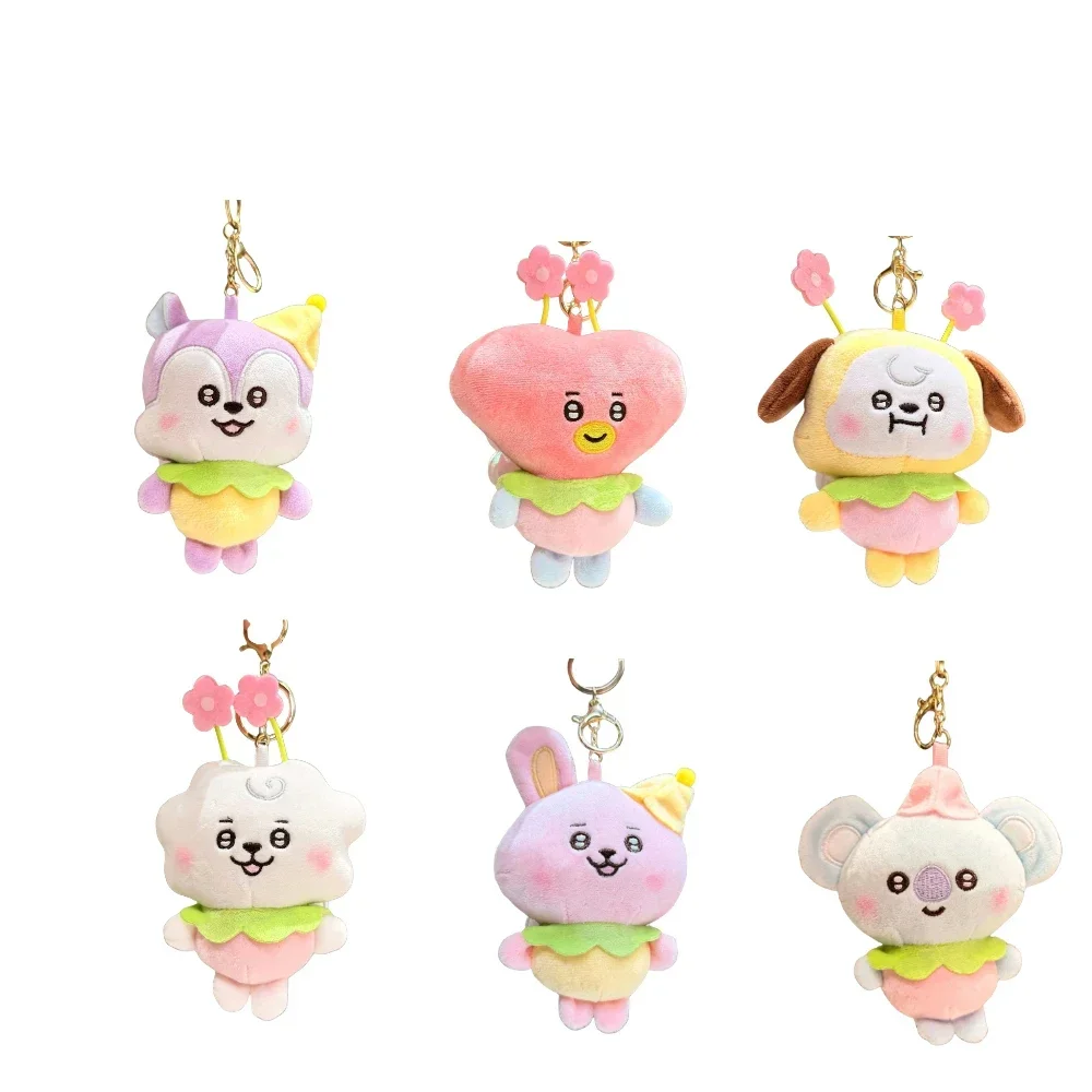 BT21 Chimmy Cooky Koya Shooky Tata Creative Anime Peripheral Cartoon Keychain Personalized Cute Backpack Decoration Pendant