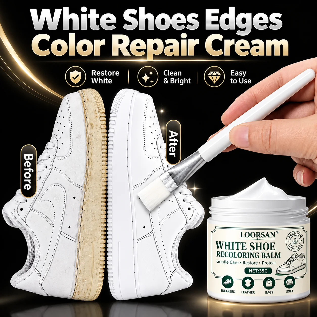 Sneaker Care Whitener - Крем для восстановления цвета и отбеливания
