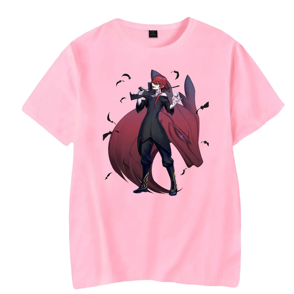 Ragna Crimson kawaii anime mesh tshirt causal men's tshirt  harajuku women short Sleeve tshirt men hip hop tee