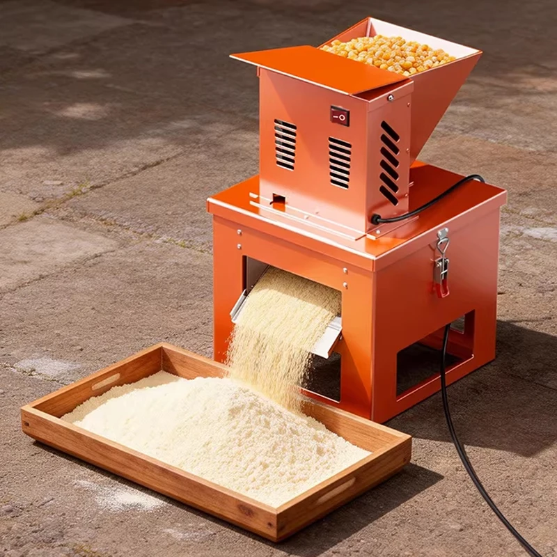

Mini Home Electric Flour Mill: Spice/Grain/Herb Grinder, 220V, Replaceable Sieve, for Making Cornmeal and Chili Powder