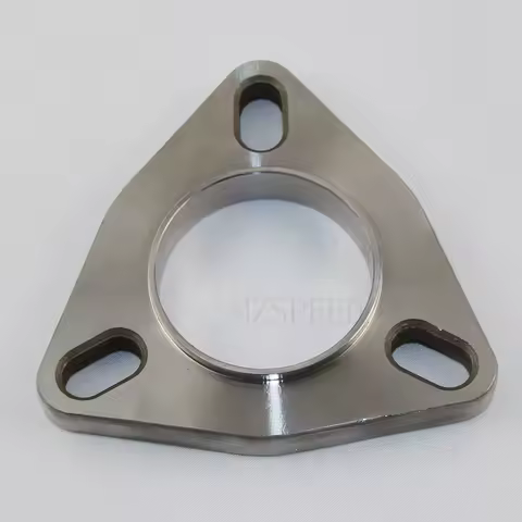 304 Stainless steel flange universal 51mm welded 3-hole movable flange Used for automobile exhaust pipes