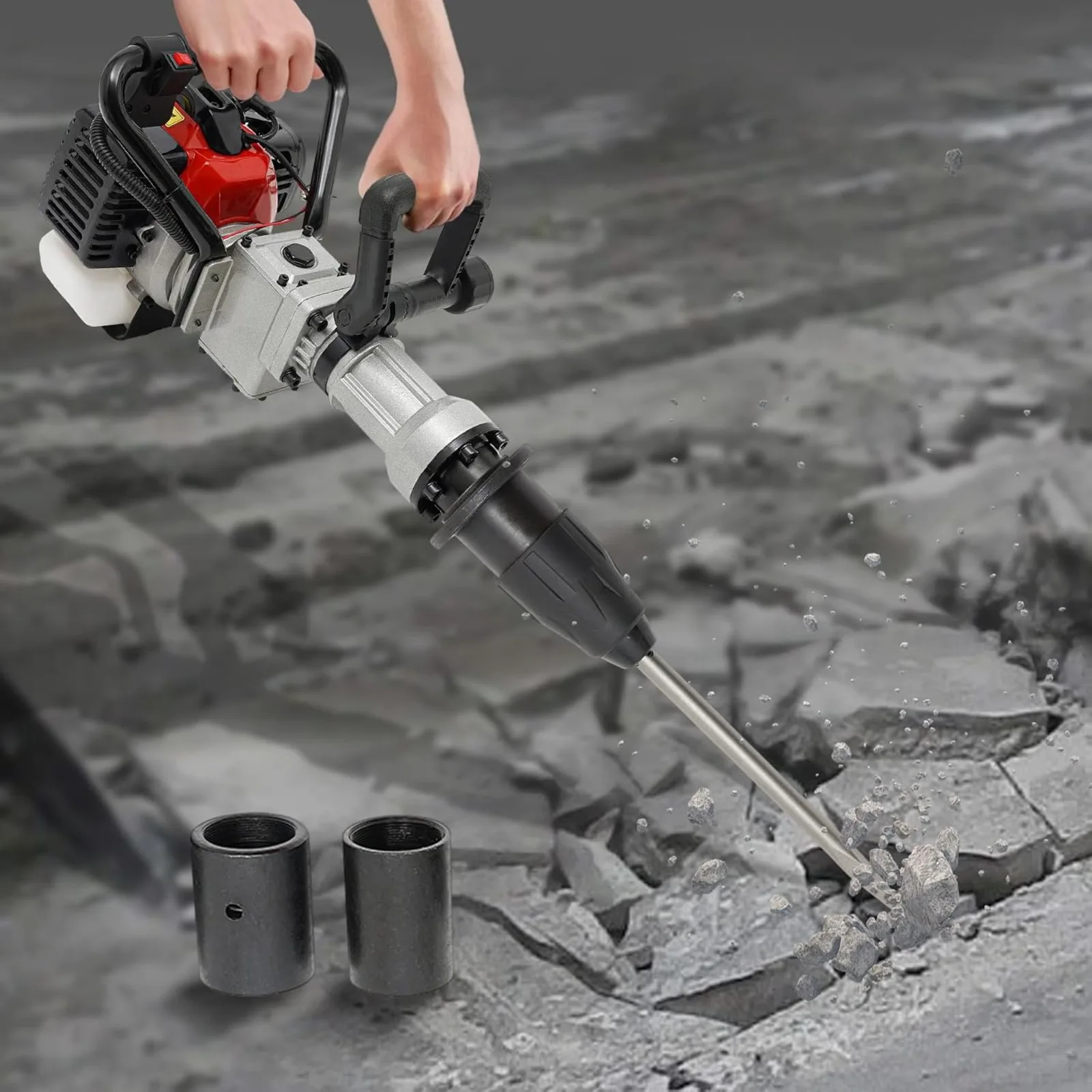 

CNCEST 32,7CC 2-тактный газовый драйвер столба забора, модернизированный драйвер T-образной стойки, сверхмощный драйвер бензиновой стойки