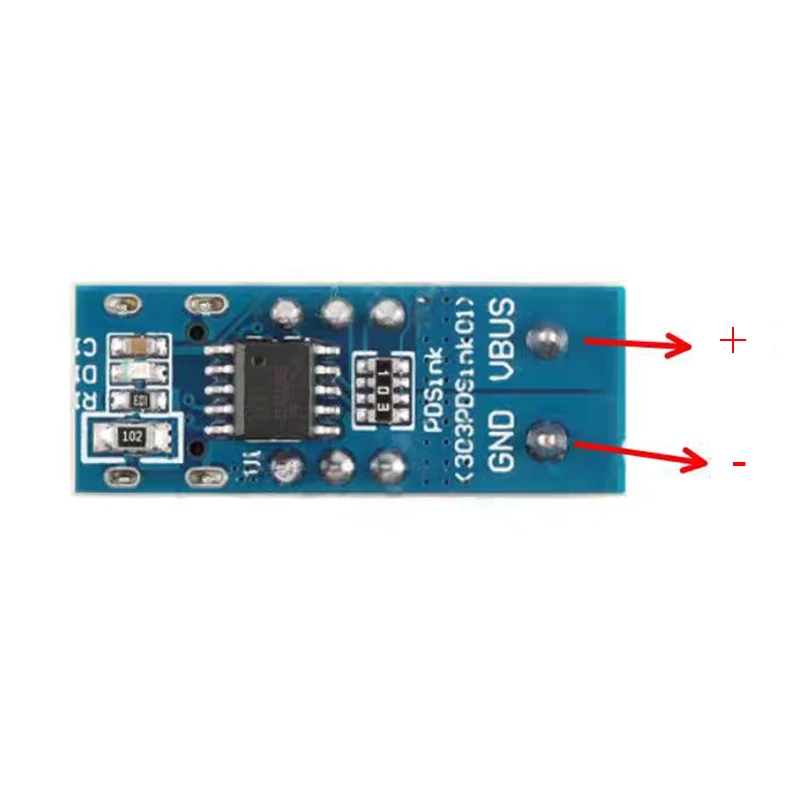 1-5 قطعة ​   Type-C PD QC Trigger 5V-20V وحدة طاقة تيار مستمر قابلة للتعديل شحن سريع رمز الاتصال الجهد