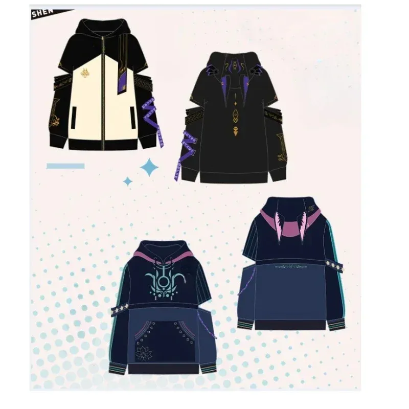 

Cyno Tighnari Hoodies Cosplay Genshin Impact Costume Cyno Zipper Jacket Coat Fashion Pullover Hoodie Adult Streetwear Clothes