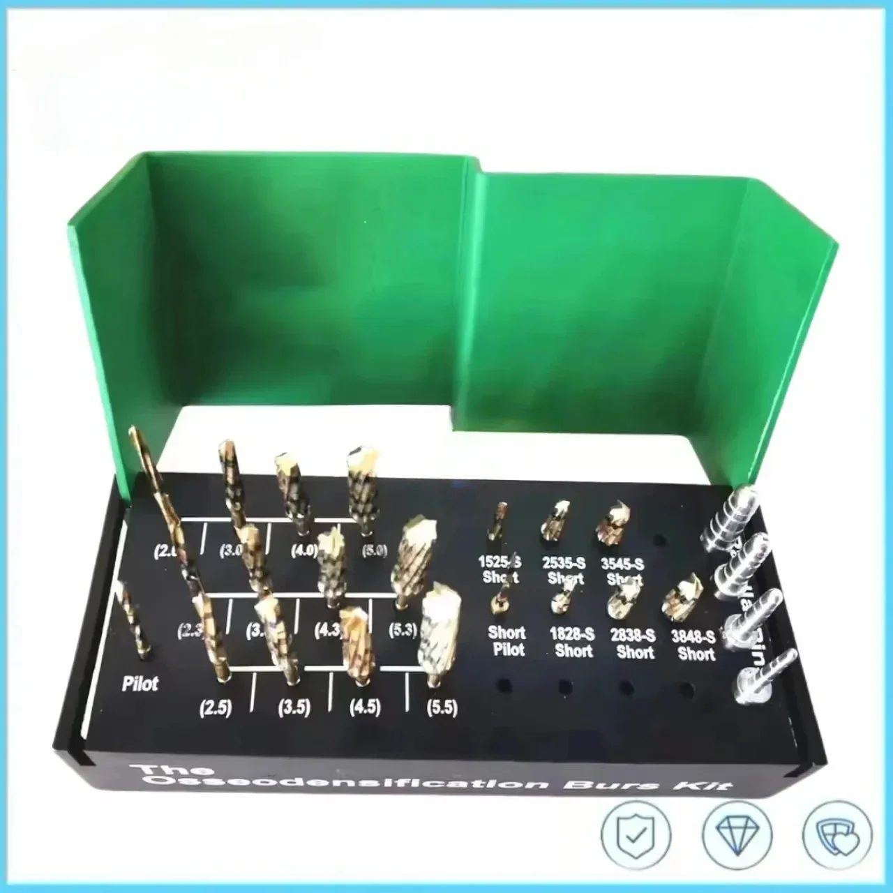 17pcs/set Surgical Implant System Drivers Dental Osseodensification Burs Drills Implant Maxillary Sinus Lift Kit Dental Tools