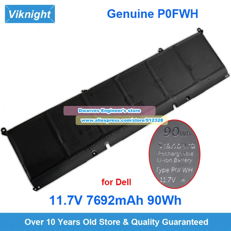 

Оригинальный аккумулятор HGJCY P0FWH 11,7 В 7692 мАч 90 Втч для Dell Alienware M16 R2 Inspiron 16 Plus 7640, аккумулятор для ноутбука 2-в-1