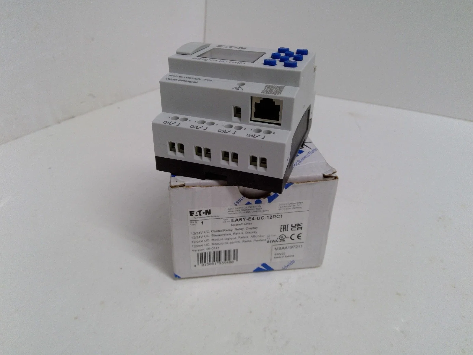 EASY-E4-UC-12RC1 197211 Control relays, Expandable, networkable (Ethernet), 12/24 V DC, 24 V AC,