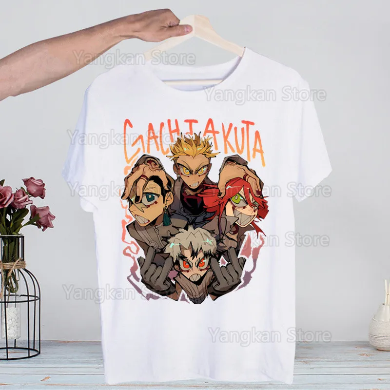 

Gachiakuta Tome аниме Harajuku мужская футболка унисекс с коротким рукавом крутая повседневная футболка с героями мультфильмов мужские уличные топы
